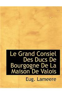 Le Grand Consiel Des Ducs de Bourgogne de La Maison de Valois