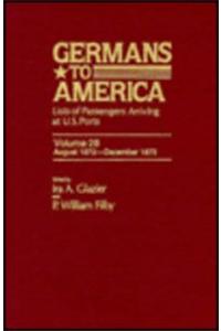Germans to America, Aug. 1, 1872-Dec. 31, 1872