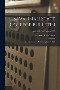 Savannah State College Bulletin