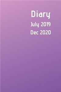 Diary July 2019 Dec 2020