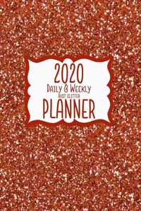 2020 Daily & Weekly Rust Glitter Planner