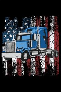 American Patriot Truck Driver Notebook Journal