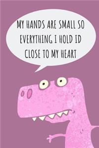 Funny Dinosaur Notebook For Girls