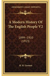 A Modern History Of The English People V2