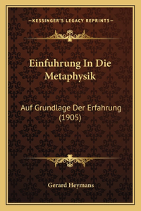 Einfuhrung In Die Metaphysik