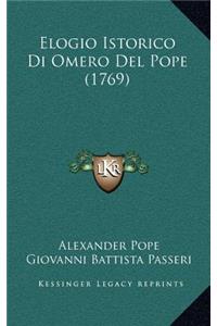 Elogio Istorico Di Omero Del Pope (1769)