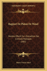 Rapport De Platon De Waxel