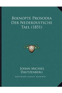 Beknopte Prosodia Der Nederduitsche Tael (1851)