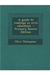 A Guide to Readings in Civic Education