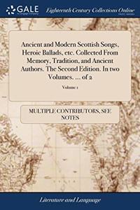 ANCIENT AND MODERN SCOTTISH SONGS, HEROI