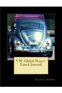 VW Global Peace License Lined Journal