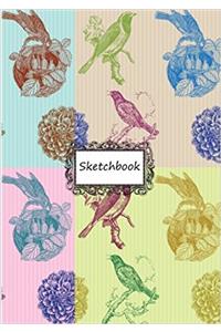 Sketchbook Birds and Flowers
