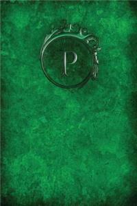 Monogram P Any Day Planner Notebook