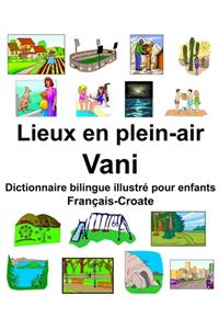 Français-Croate Lieux en plein-air/Vani Dictionnaire bilingue illustré pour enfants