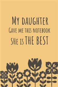 My daughter gave me this notebook