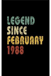 Legend Since February 1988