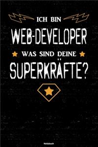 Ich bin Web-Developer was sind deine Superkräfte? Notizbuch