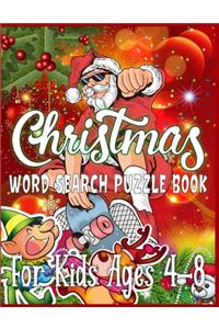 Christmas Word Search Puzzle Book For Kids Ages 4-8