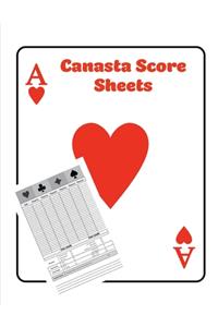 Canasta Score Sheets