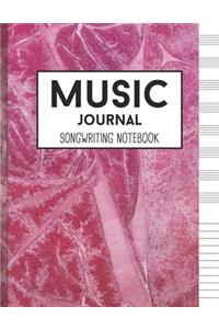 Music Journal Songwriting Notebook