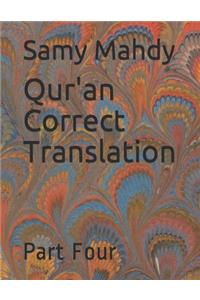 Qur'an Correct Translation