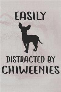 Easily Distracted By Chiweenies Notebook Journal