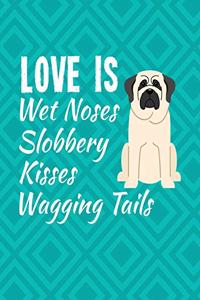 Love Is Wet Noses Slobbery Kisses Wagging Tails