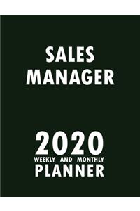 Sales Manager 2020 Weekly and Monthly Planner