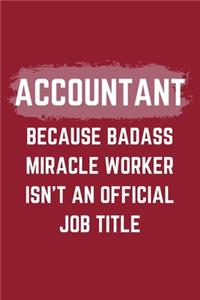 Accountant Because Badass Miracle Worker Isn't An Official Job Title