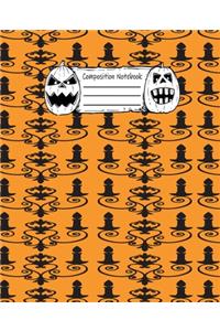 Abstract Halloween Pattern Volume 24 College Ruled Journal