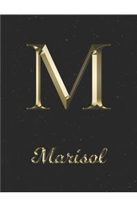 Marisol: 1 Year Daily Planner (12 Months) - Yellow Gold Effect Letter M Initial First Name - 2020 - 2021 - 365 Pages for Planning - January 20 - December 20 