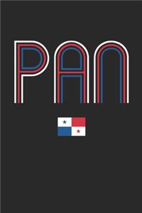 Vintage Panama Notebook - Panama Diary - Retro Panamanian Flag Journal - Panama Gifts