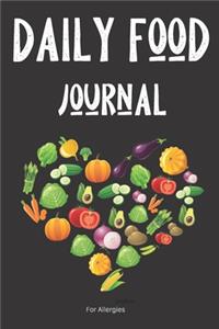Daily Food Journal For Allergies