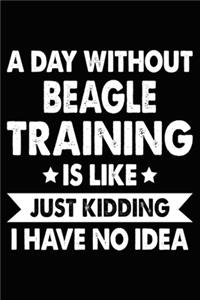 A Day Without Beagle Training Is Like Just Kidding I Have No Idea