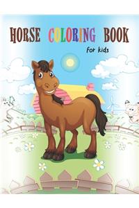 Horse Coloring Book for Kids