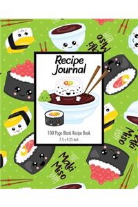 Recipe Journal - Cute Sushi