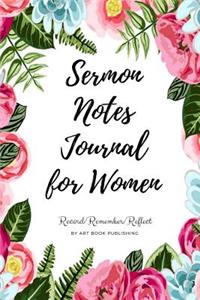 Sermon Notes Journal for Women
