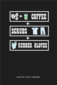 Coffee Scrubs Rubber Gloves
