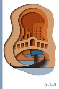 Paper Cutout The Canals of Venice Journal