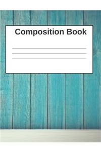 Composition Book: Flowers in Vase 140 Pages College Ruled Lined Book (7.44 X 9.69)