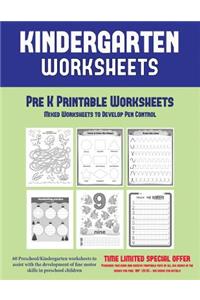 Pre K Printable Worksheets