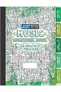 Meridee Winters Music Method Music Homework Book and Practice Tracker for Kids or Adults, Staff Paper, Manuscript Paper, Theory Tools, Practice ... Journal: Green (8.5x11) (72 pages): Volume 4