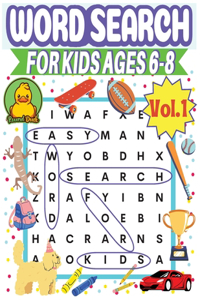 Word Search for Kids Ages 6-8 Vol1 by Round Duck