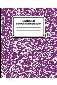 Unruled Composition Notebook