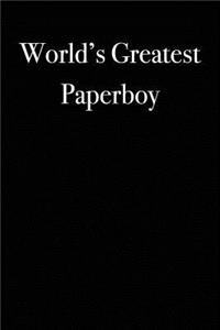 World's Greatest Paperboy: Blank Lined Journal
