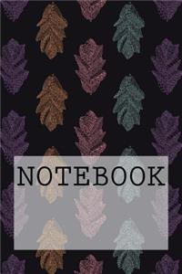 Notebook: Leaves in Dark, Rydal Water, Lake District. Squared Paper (6 X 9): Squared Paper Notebook