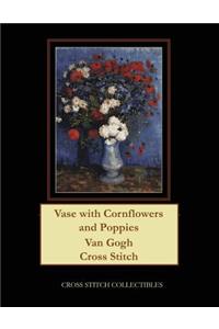 Vase with Cornflowers and Poppies