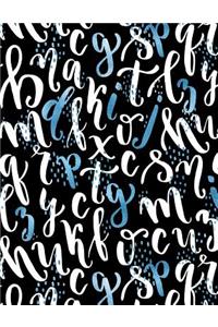My Big Fat Journal Notebook Sparkly Letters Pattern 4