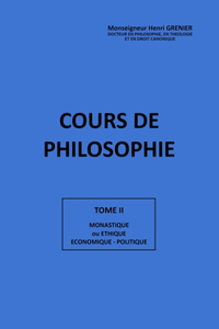 Cours de Philosophie Tome II