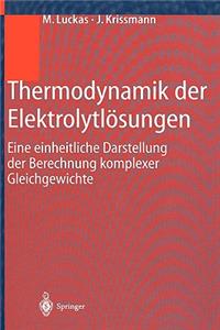 Thermodynamik Der Elektrolytlösungen